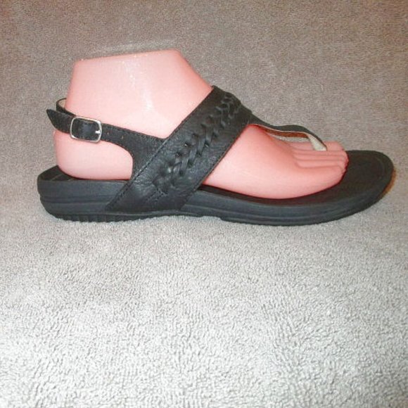 KURU Shoes - KURU Letti LEATHER Slingback Size 9 SANDALS Comfort ARCH Plantar Fasciitis THONG